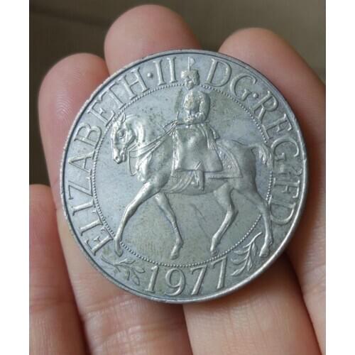 British 1 Kronor 25th Anniversary Elizabeth Iis Ascension 38mm Coins Eu Edition Europe Real Original Used Coin Old Random Year