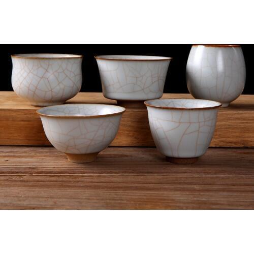 Chinese Style Tea Cup Ceramic Tea Set Kung Fu Tea Cup Pu'er Tea Cup Master Cup