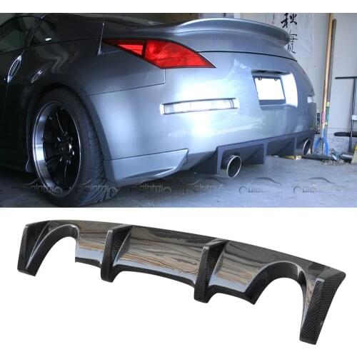 Carbon Fiber / Fiberglass Rear Bumper Diffuser Car Spoiler Lip for NISSAN 350Z Car Accessories