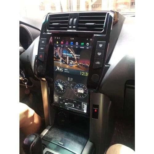 For Toyota Land Cruiser Prado 150 2014 - 2017 Android Radio Multimedia Car Cassette Recorder Stereo Player Tesla Navi Head Unit