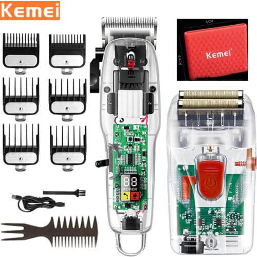 Kemei Hair Clipper Electric hair trimmer men professional clipper wireless trimmer machine rechargeable hair cut barber 4
