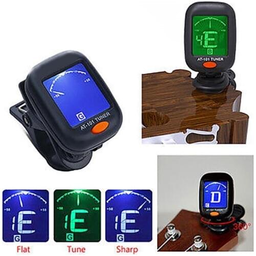 Capo Tuner Metronome Bass Ukulele Tool Black Guitar Clip Durable Automatic Sound Correction Tuner
