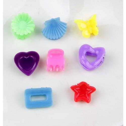 20 PCS/Set Korean Hair Claws Hair Accessories Girls Hairpin Small Flowers Hair Clips Bangs for Children Random Colors