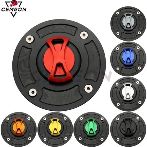 For Suzuki GSXR600 GSXR750 GSXR1000 GSXR1300 Hayabusa CNC aluminum Motorcycle modification keyless fuel tank cover