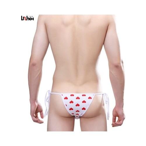 Pure cotton bandage red heart mens briefs mens thong 2020 new youpin