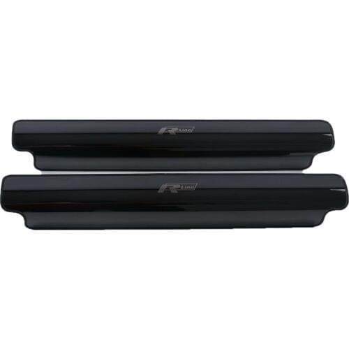 Car Sticker Cover Seat Rear Back Protective Anti Kick Board Trim For Volkswagen VW Tiguan Touran T-ROC 2013-2016 2017 2018 2019