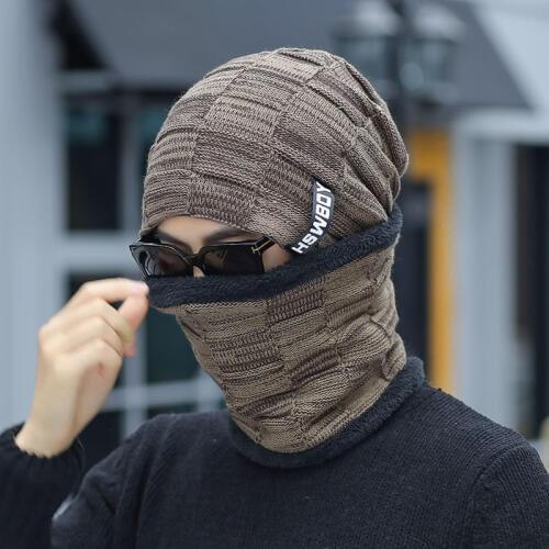 2019 New Warm Mask Bonnet Baggy Winter Hats Beanie Scarf Knitted Hat Caps For Men Women Hats Skullies Beanies Hats Gorros