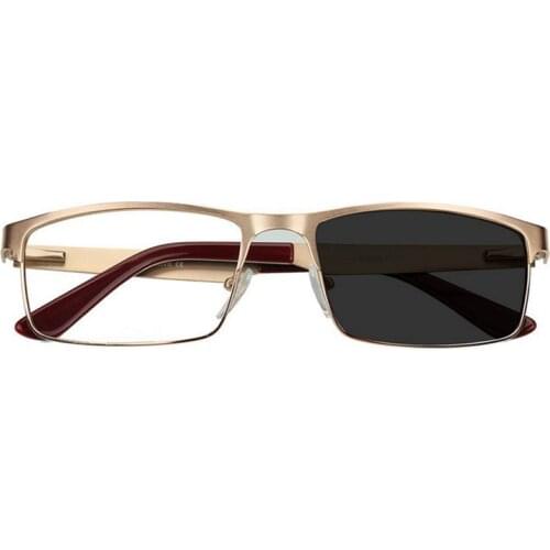 Intelligent Gradient Square Reading Glasses For Men Sun Photochromic Gray Hyperopia Eyeglasses Unisex +1.0 +1.25 +1.5 To +4.0