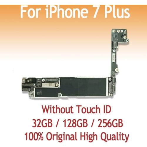 32GB 128GB 256GB original motherboard for iPhone 7 Plus without fingerprint without Touch ID unlock logic board