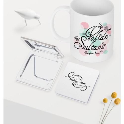 Personalized Valide Sultan White Mug Mirror Set-3