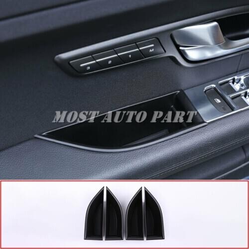 Plastic Armrest Door Storage Box Organizer Holder For Land Rover Range Rover Evoque 2016-2017 4pcs Car Decoration Car Trim