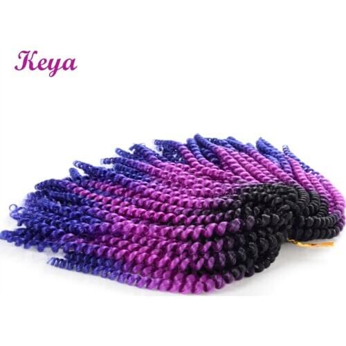 Spring Twist Hair Crochet Braid Hair Extensions 110G/Pack Jamaican Bounce Crochet Braiding Synthetic Hair For Passion Twists