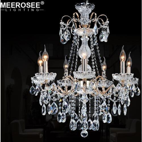 Luxury Chandelier K9 Crystal Chandelier 7 Heads Hanging Light Fixture Indoor Lighting Crystal Modern Crystal Chandeliers Lamp