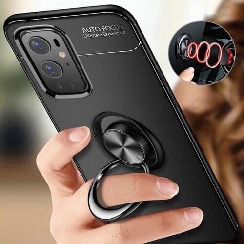 Luxury Ring Holder Phone Case For OnePlus 6T 7T 8T 6 7 8 9 Pro Silicone Cover Case For OnePlus Nord N100 N10 5G 7T Pro Coque