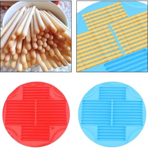 Silicone Finger Shape Biscuit Molds Long Strip Cookie Baking Tray DIY Chocolate Stick Mold