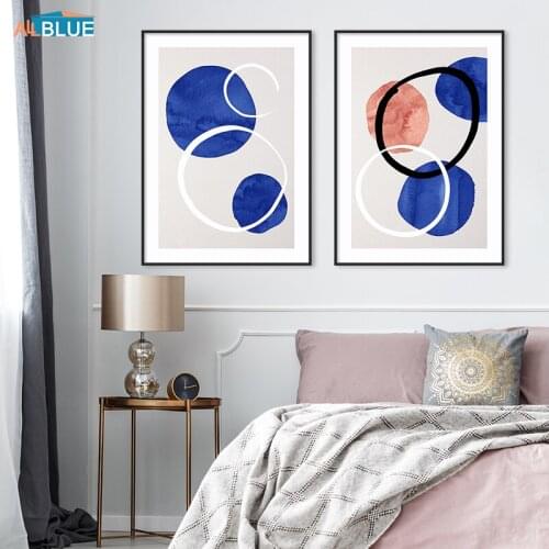 Modern Art Nordic Gallery Wall Decoration Prints Abstract Lines Circle Poster Home Decor Painting Canvas Picture For Living Room