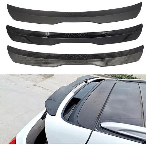 Universal Rear Roof Lip Spoiler Wing ABS Decoration Strips Matte Black&Glossy Black Fit Hatchback Car