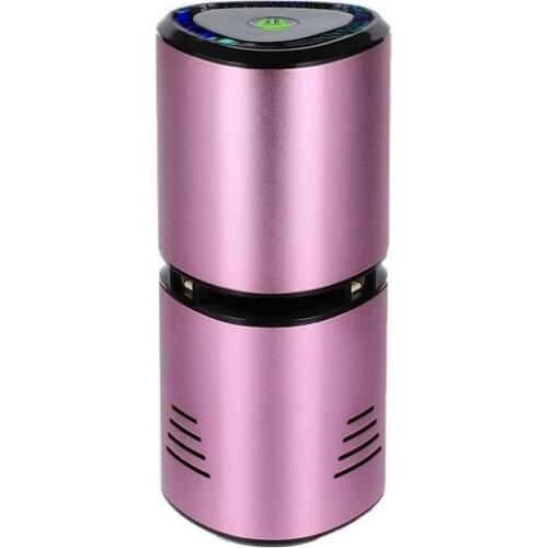 GIAHOL Air Purifier with HEPA Filter Fresh Air Anion Car Air Purifier Infrared Sensor Air Cleaner best for Car Home Office Gray