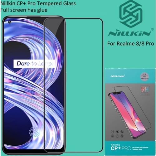 Nillkin Tempered Glass For Realme 8 Pro Screen Guard Protective oleophobic Full glue