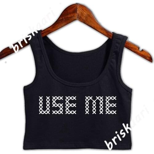 Use Me Master Sub Dom Rough Bondage Sex Crop Top Women Size S-3xl Pictures Spring Autumn Formal Top Girls Girl Custom Vest