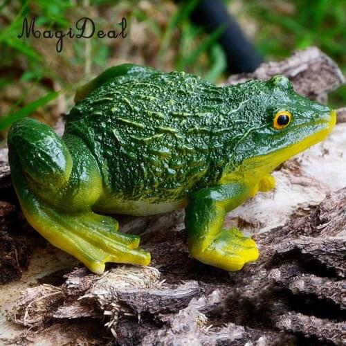 1Pc Garden Decor Resin Frog Figurines Miniatures Sculpture Statues Lawn Indoor Outdoor Garden Decor Ornament 4inch