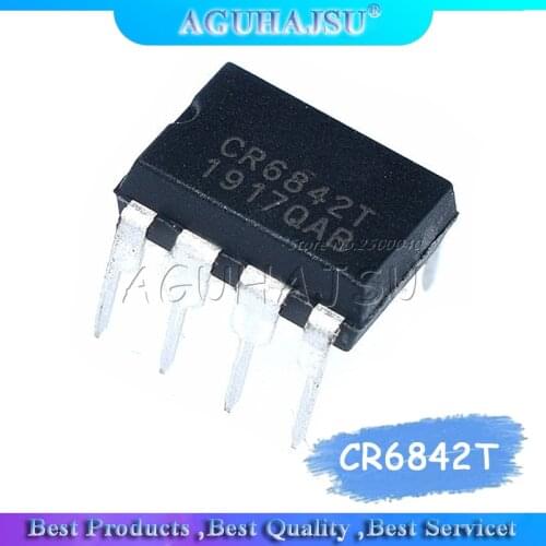 10PCS CR6842T DIP8 CR6842 DIP 6842T DIP-8