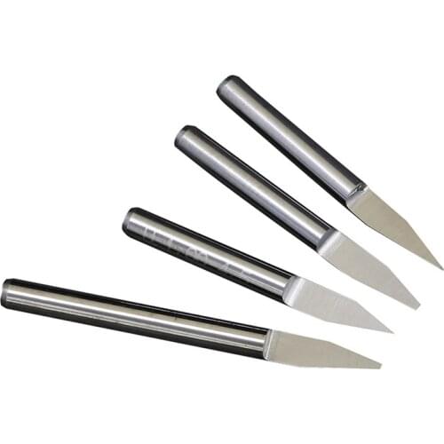 20pcs Carbide PCB Engraving Bits 3.175mm CNC Router Bit 10/15/20/30 Degree Milling Cutter Tools