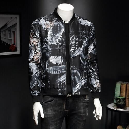 2020 Brand Mens Bomber Thin Men Baseball Jackets Styles Printing Fashion Casual Jacket Coat Overcoat For Male Clothing