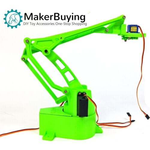 3D printed 4DOF four-degree-of-freedom robotic arm Big DIY robot controllable assembly MG996