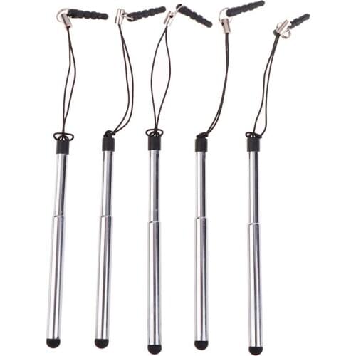 5PCS Retractable Universal Touch Screen Pen Capacitive Stylus Pen For Phone Tablet Retractable Universal Touch Screen Pen