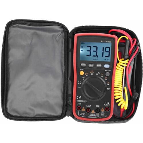 Ammeter ZT219 Auto Range Digital Multimeter AC/DC Voltage True RMS Tester Meter 19999 Counts Digital Multimeter