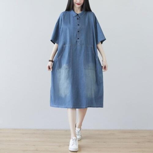 Летние платья на пуговицах DTYNZ China At AliExpress