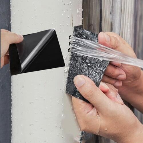 2pc Flex Leakage Repair Waterproof Tape Super Strong Adhesive Insulating Single Sided Tape for pipe water quick repairing Rescue