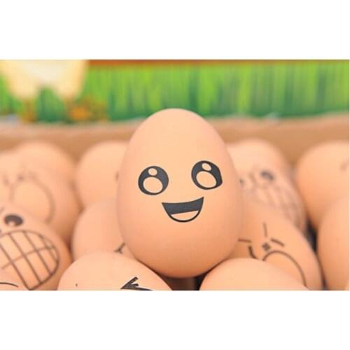 Pet dog toy expression ball egg king rubber bouncy ball solid toy ball molar tooth cleaning ball