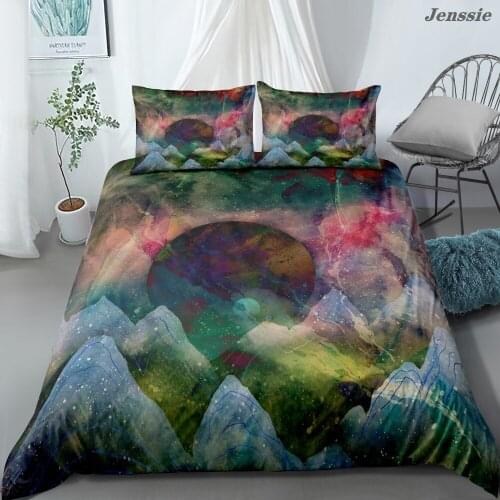 Abstract Texture Pattern Bedding Set Striped Geometric Marble Duvet Cover Set Single Double Queen Bedclothes Fashion Bedding