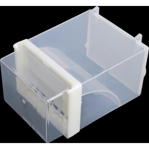 Bird Poultry Feeder Automatic Acrylic Food Container Parrot Pigeon Splash Proof L4MB