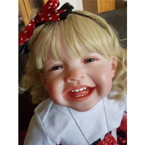 NPK 68CM Reborn Toddler Girl Big Baby Doll Handemade Popular Our Happy Baby Doll High Quality Gift