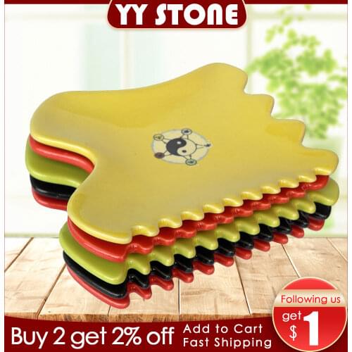 Ceramics Scraping Massage Tool Massager scratching Guasha Board SPA Scraper for face body back leg Anti-wrinkle