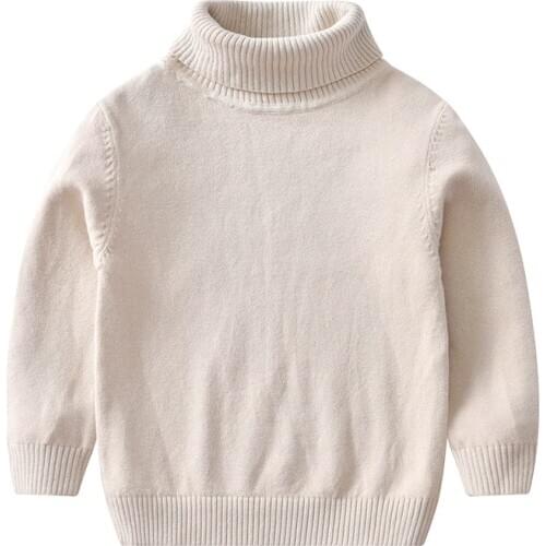 Autumn Winter 2020 Turtleneck Sweater ChildrenS Clothing For Boys Cute Kids Knitted Coat Baby Pullover Sweater 12M 2 5 6 7 Year