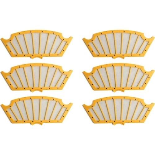 Suitable for IROBOT ROOMBA Filter 6 Pieces Suitable for 550 560 570 580 Replacement Spare Parts