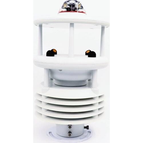 Six parameters wind speed wind direction air temperature air humidity air pressure rainfall compact weather station