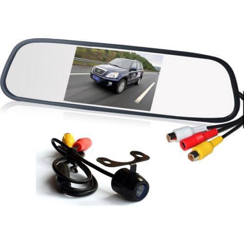 Parking Assistance System 2 in 1 4.3 Digital TFT LCD Mirror Auto Car Parking Monitor Car Rear view Camera