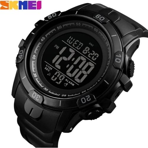SKMEI Big Dial Mens Sports Watches 2 Time Chrono Digital Men Wristwatches Stopwatches Clock Male Watch relogio masculino