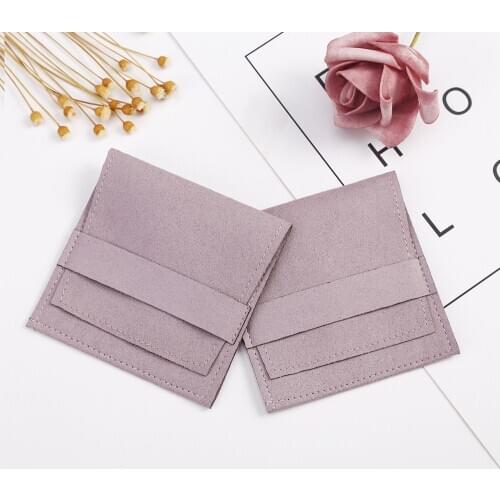 Microfiber Envelope Bag Jewelry Pouch for Ring Earrings Jewelry Packaging Small Christmas Wedding Presents Gift Bag