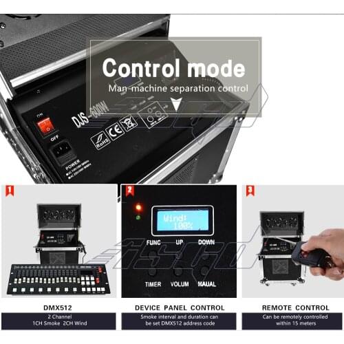 Wedding DJ Stage Show Bar Club DMX 600W Haze Machine With Flight Case Wireless Remote/LCD Control Copper Air Pump Smoke Hazer