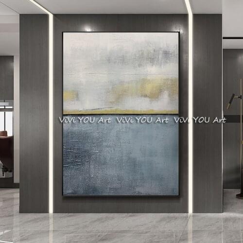 Home decoration 100% handpainted canvas painting Modern abstract Gold oil painting home decor wall art pictures for room decor