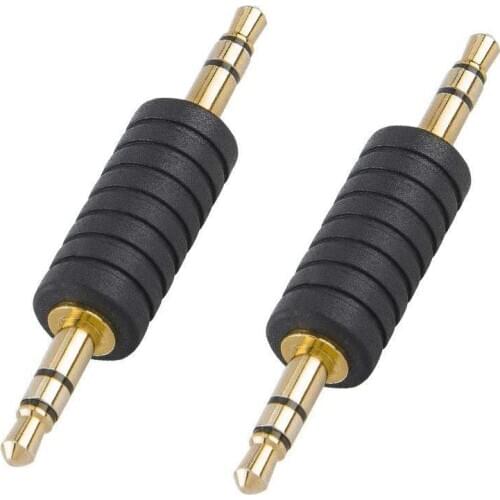 1/8 Stereo Jack to 3.5mm Audio Male to Male Adapter Connectors Compatible with for TaoTronics, Mpow BH129 Bluetooth Receiver