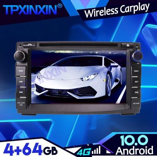 Android 10 4+64G PX6 For KIA VENGA CEED 2009-2017 IPS Carplay Tape Recoder Multimedia Player Navigation GPS Auto Radio Head Unit