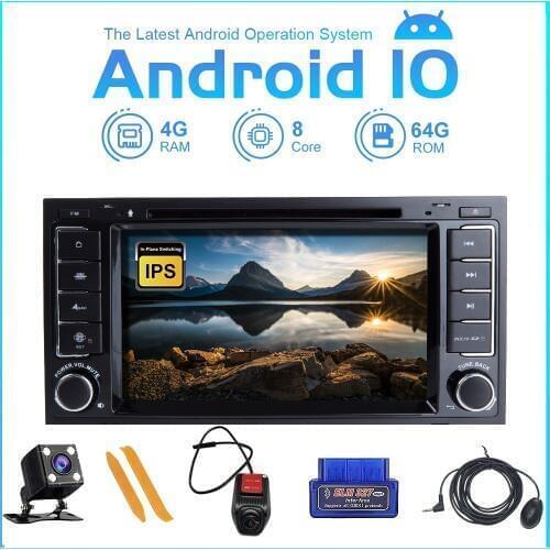 ZLTOOPAI Android 10 Car DVD Player For VW Volkswagen Touareg Car Multimedia Player 2 Din Auto Radio GPS Stereo DVD Player Canbus