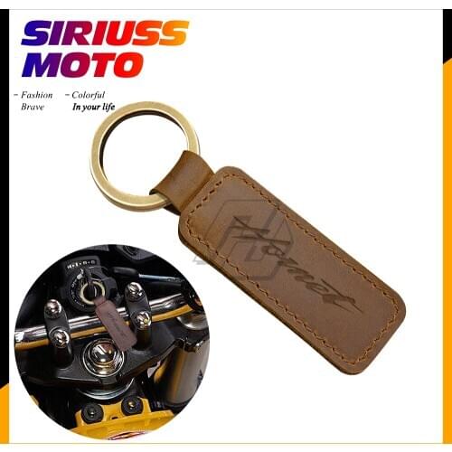 Motorcycle Keychain Cowhide Key Ring Case for Honda Hornet Key CB1000R CB250F CB600F CB900 etc